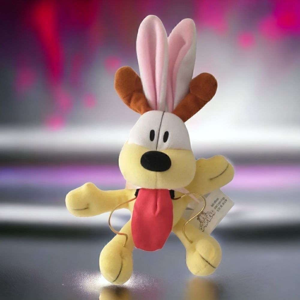 Odie In Easter Bunny Suit Ears Plush Garfields Friend Dog Rabbit Stuffed Animal.
